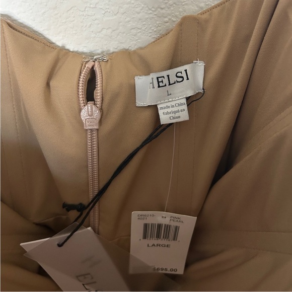 NWT Helsi Margot Floral Embellished Maxi Dress Pink Pearl - Picture 10 of 10